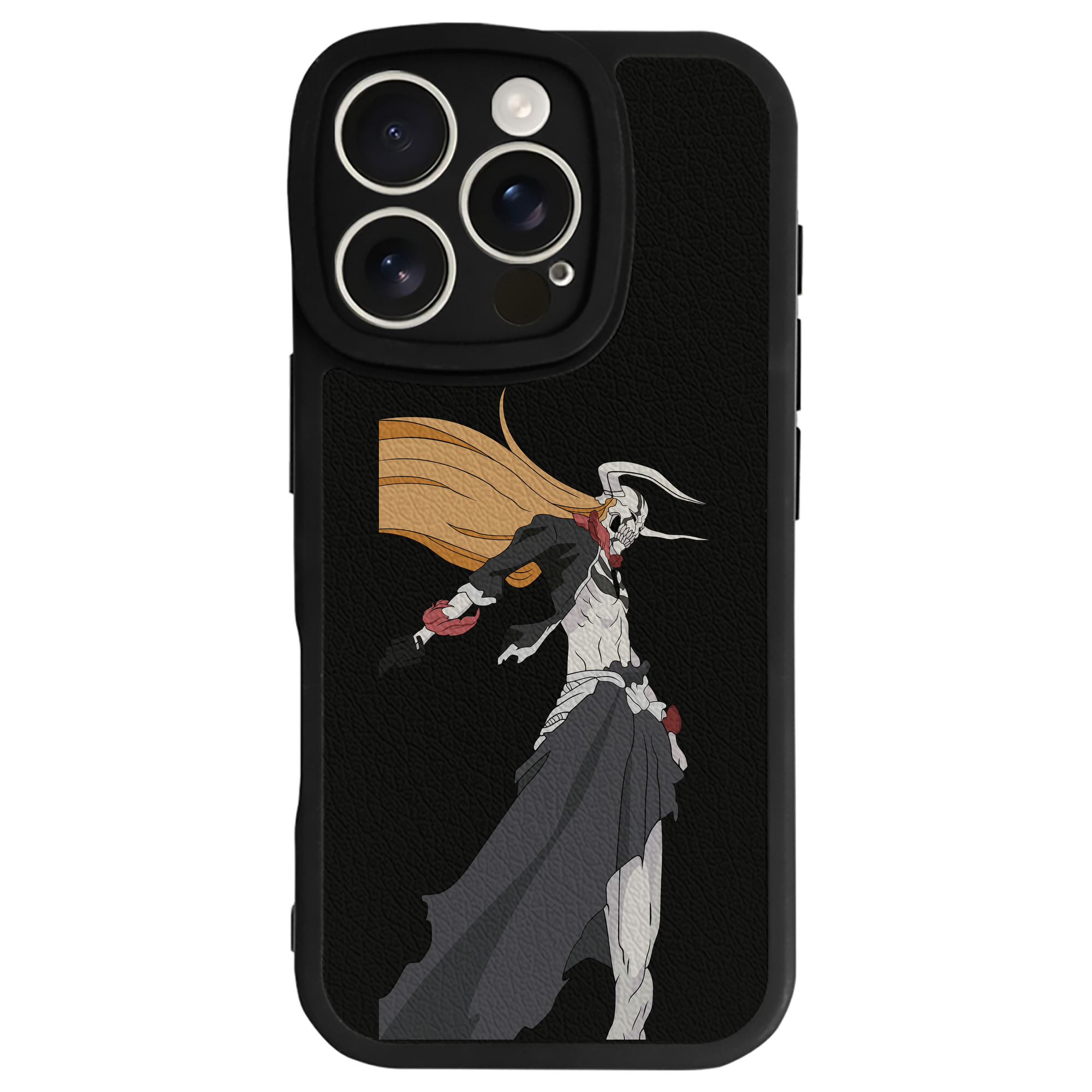 ブリーチ 黒崎一護（くろさき いちご）BLEACH Kurosaki Ichigo 【iPhone 16シリーズ対応】シリコンスマホケース（レザー調） 材質：シリコン
